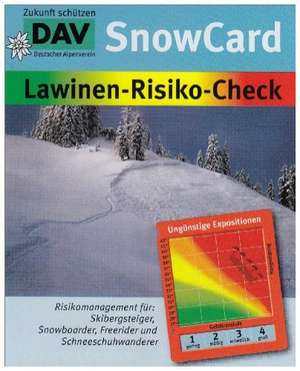 DAV SnowCard. Lawinen-Risiko-Check de Martin Engler