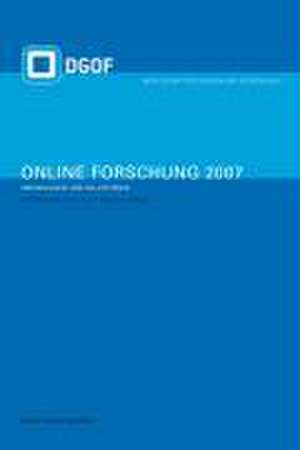 Online-Forschung 2007 de Martin Welker