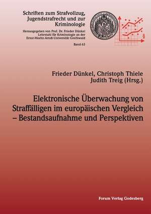 Elektronische Überwachung von Straffälligen im europäischen Vergleich ¿ Bestandsaufnahme und Perspektiven de Frieder Dünkel