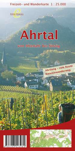 Freizeit- und Wanderkarte Ahrtal von Altenahr bis Sinzig 1 : 25 000
