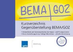 Kurzverzeichnis Gegenüberstellung BEMA/GOZ de Jana Brandt