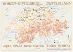 Whisky Distilleries Switzerland Poster 60 x4 2cm de Rüdiger Jörg Hirst