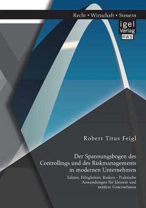 Der Spannungsbogen Des Controllings Und Des Riskmanagements in Modernen Unternehmen: Fakten, Fahigkeiten, Risiken - Praktische Anwendungen Fur Kleiner de Robert Titus Feigl