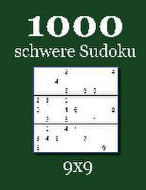 1000 schwere Sudoku 9x9 de David Badger