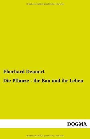 Die Pflanze - ihr Bau und ihr Leben de Eberhard Dennert