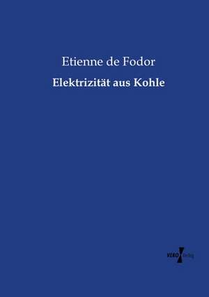 Elektrizität aus Kohle de Etienne De Fodor