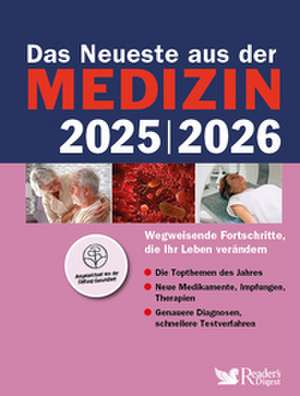 Das Neueste aus der Medizin 2025/2026 de Reader's Digest: Verlag Das Beste GmbH