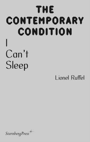 I Can’t Sleep de Lionel Ruffel