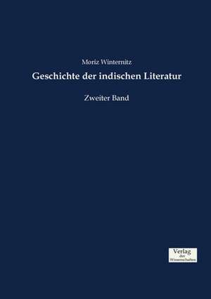 Geschichte der indischen Literatur de Moriz Winternitz