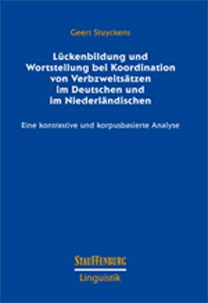 Lückenbildung und Wortstellung bei Verbzweitsätzen im Deutschen und im Niederländischen de Geert Stuyckens