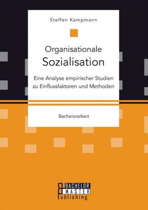 Organisationale Sozialisation: Eine Analyse Empirischer Studien Zu Einflussfaktoren Und Methoden de Steffen Kampmann