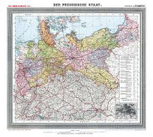 Historische Preussenkarte / DER PREUSSISCHE STAAT - 1905 [gerollt] de Friedrich Handtke