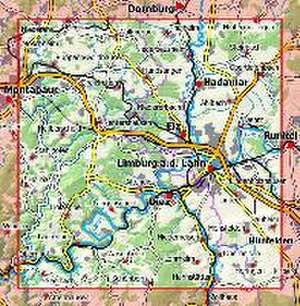 Limburg a.d. Lahn und Umgebung 1 : 25 000, Blatt 43-558