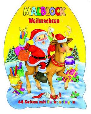 Weihnachtsmalblock Weihnachtsmann