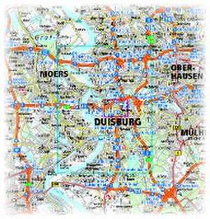 Duisburg. Stadtplan 1:18 000