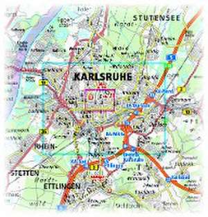 Karlsruhe. Stadtplan