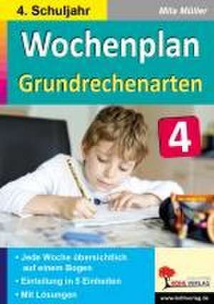 Wochenplan Grundrechenarten / Klasse 4 de Mila Müller