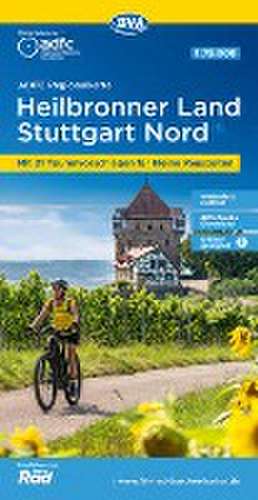 ADFC-Regionalkarte Heilbronner Land - Stuttgart Nord 1:75.000, reiß- und wetterfest, mit kostenlosem GPS-Download der Touren via BVA-website oder Karten-App de Allgemeiner Deutscher Fahrrad-Club e. V. (ADFC)