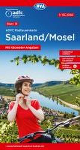 ADFC-Radtourenkarte 19 Saarland /Mosel 1:150.000, reiß- und wetterfest, E-Bike geeignet, GPS-Tracks Download, mit Bett+Bike Symbolen, mit Kilometer-Angaben de Allgemeiner Deutscher Fahrrad-Club e. V. (ADFC)