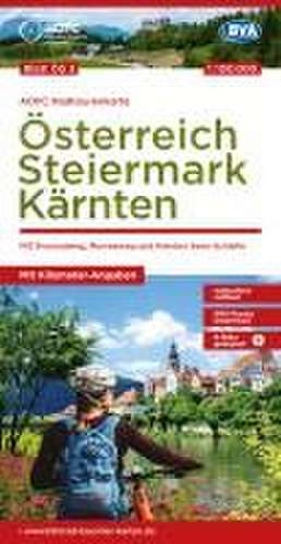 ADFC-Radtourenkarte ÖS3 Österreich Steiermark Kärnten 1:150:000, reiß- und wetterfest, E-Bike geeignet, GPS-Tracks Download, mit Bett+Bike Symbolen, mit Kilometer-Angaben de Allgemeiner Deutscher Fahrrad-Club e. V. (ADFC)