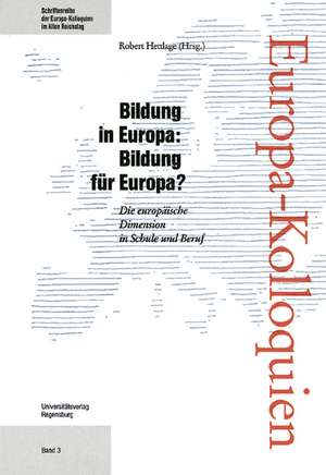 Bildung in Europa: Bildung für Europa? de Robert Hettlage