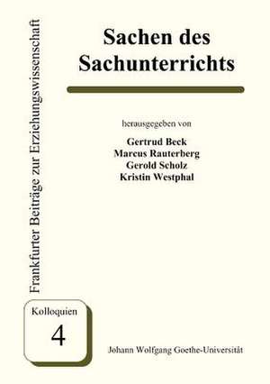 Sachen des Sachunterrichts de Gertrud Beck