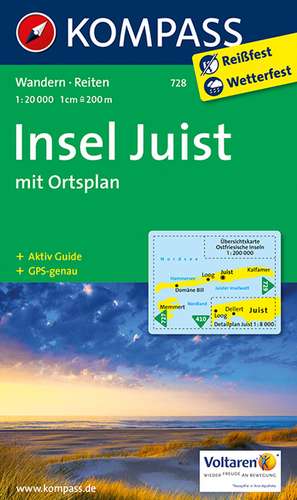 Insel Juist de KOMPASS-Karten GmbH