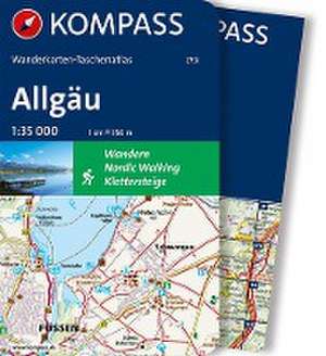 KOMPASS Wanderkarten-Taschenatlas Allgäu 1:35.000 de KOMPASS-Karten GmbH