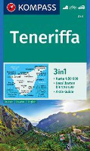 KOMPASS Wanderkarte 233 Teneriffa 1:50.000 de Kompass-Karten Gmbh