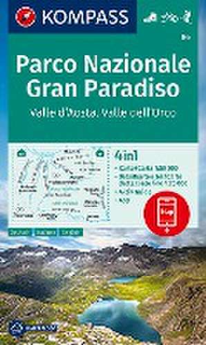 KOMPASS Wanderkarte 86 Parco Nazionale Gran Paradiso, Valle d'Aosta, Valle dell'Orco 1:50.000 de KOMPASS-Karten GmbH