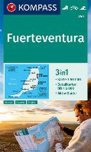 KOMPASS Wanderkarte 240 Fuerteventura 1:50.000 de KOMPASS-Karten GmbH