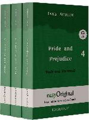 Pride and Prejudice / Stolz und Vorurteil - Teile 4-6 Softcover (mit kostenlosem Audio-Download-Link) de Jane Austen