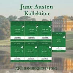 Jane Austen Kollektion Softcover (Bücher + 7 MP3 Audio-CDs) - Lesemethode von Ilya Frank - Zweisprachige Ausgabe Englisch-Deutsch de Jane Austen