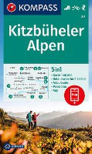 KOMPASS Wanderkarte 29 Kitzbüheler Alpen 1:50.000 de KOMPASS-Karten GmbH