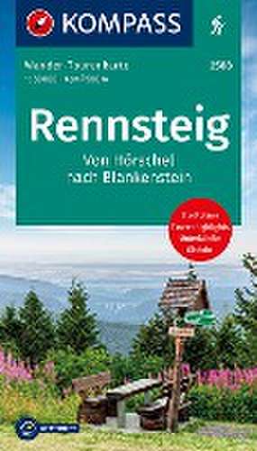 KOMPASS Wander-Tourenkarte Der Rennsteig 1:50.000 de KOMPASS-Karten GmbH