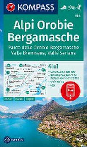 KOMPASS Wanderkarte 104 Alpi Orobie Bergamasche 1:50.000 de KOMPASS-Karten GmbH