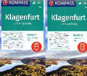 KOMPASS Wanderkarten-Set 294 Klagenfurt und Umgebung (2 Karten) 1:50.000 de KOMPASS-Karten GmbH