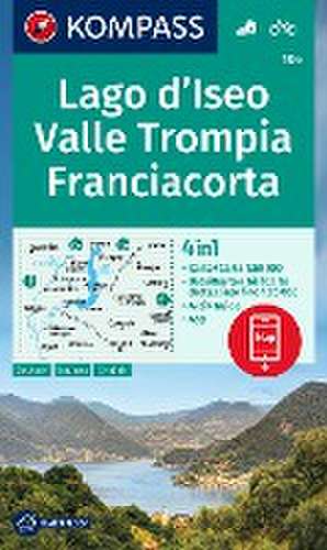 KOMPASS Wanderkarte 106 Lago d'Iseo, Valle Trompia, Franciacorta 1:50.000