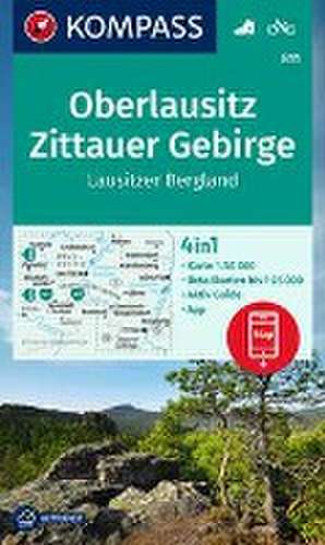 KOMPASS Wanderkarte 811 Oberlausitz, Zittauer Gebirge, Lausitzer Bergland 1:50.000