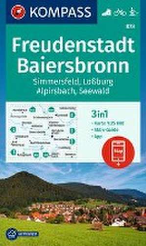 KOMPASS Wanderkarte 878 Freudenstadt, Baiersbronn, Simmersfeld, Loßburg, Alpirsbach 1:25.000