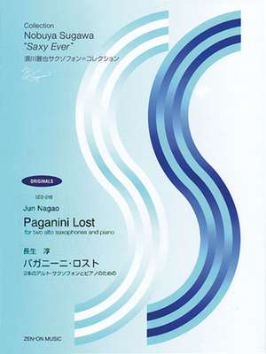 Paganini Lost: Two Alto Saxophones and Piano Score and Parts de Jun Nagao