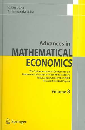 Advances in Mathematical Economics Volume 8 de S. Kusuoka