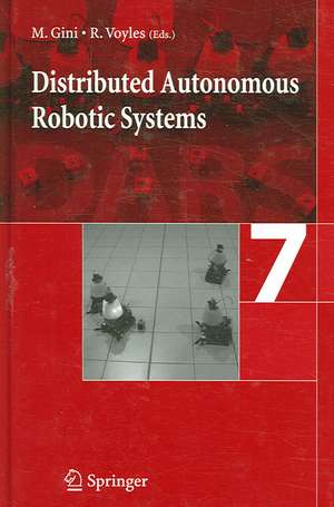 Distributed Autonomous Robotic Systems 7 de Maria Gini