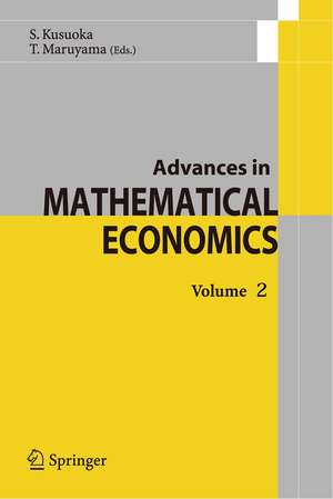 Advances in Mathematical Economics de Shigeo Kusuoka