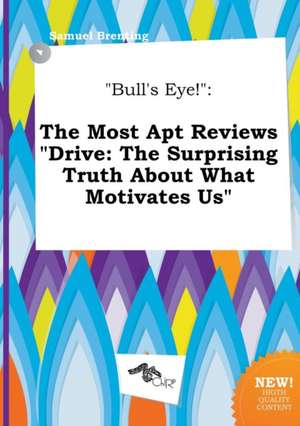 Bull's Eye!: The Most Apt Reviews Drive: The Surprising Truth about What Motivates Us de Samuel Brenting