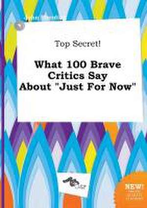 Top Secret! What 100 Brave Critics Say about Just for Now de John Eberding