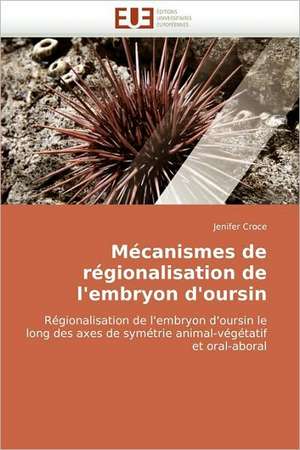 Mécanismes de régionalisation de l'embryon d'oursin de Jenifer Croce