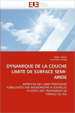 Dynamique de La Couche Limite de Surface Semi-Aride de Saleye Yahaya