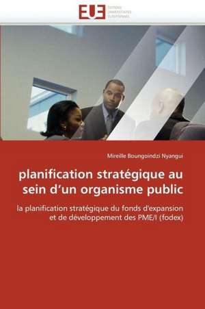 Planification Strategique Au Sein D''Un Organisme Public: Application a la Fiabilite Et Au Diagnostic de Mireille Boungoindzi Nyangui