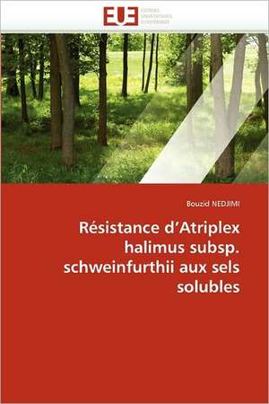 Résistance d¿Atriplex halimus subsp. schweinfurthii aux sels solubles de Bouzid Nedjimi